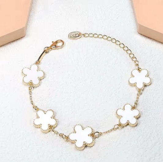 Pulsera FiveLeaf Elegance – Blanca